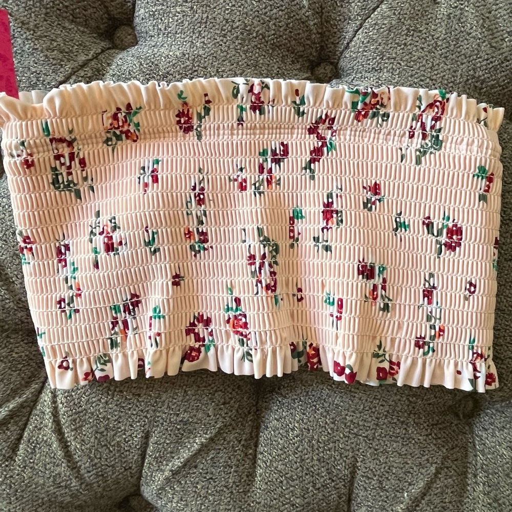 Floral Smocked Tube Top